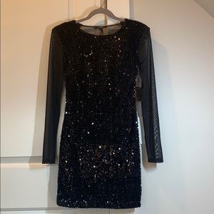 Black sequin dress!